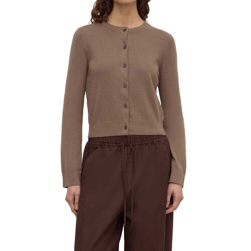 Assembly Label Orina Cotton Cashmere Cardigan Dark Sand